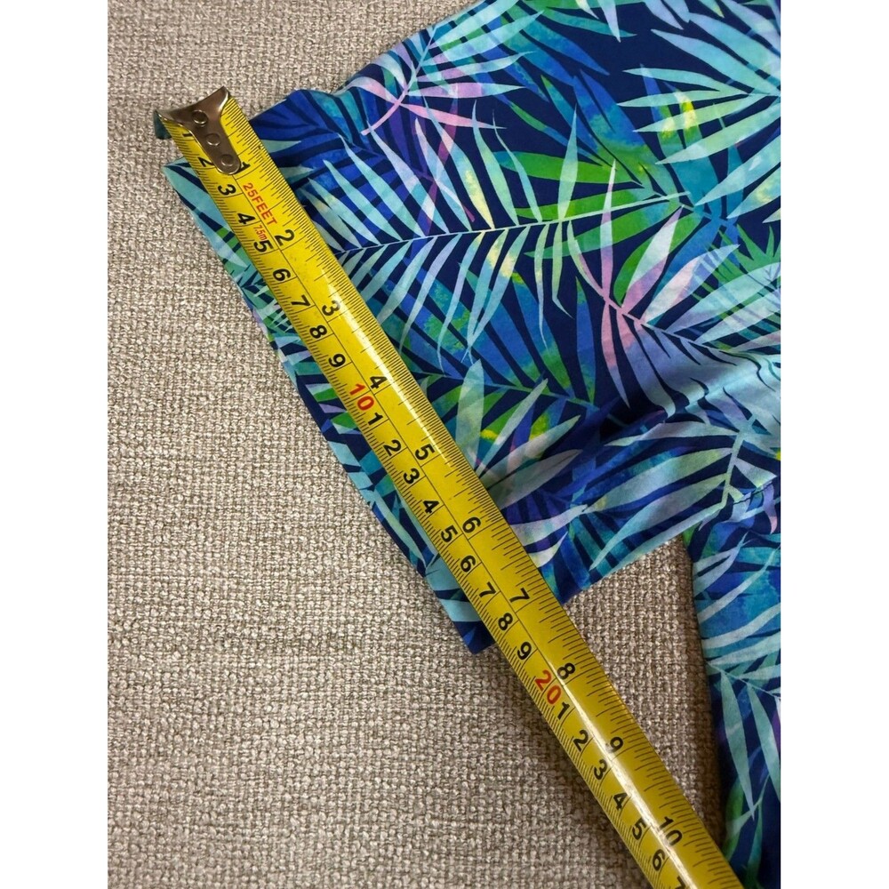 Bugatchi Golf Polo Shirt‎ Men's XXL Blue Palm Leaf - Picture 7 of 8